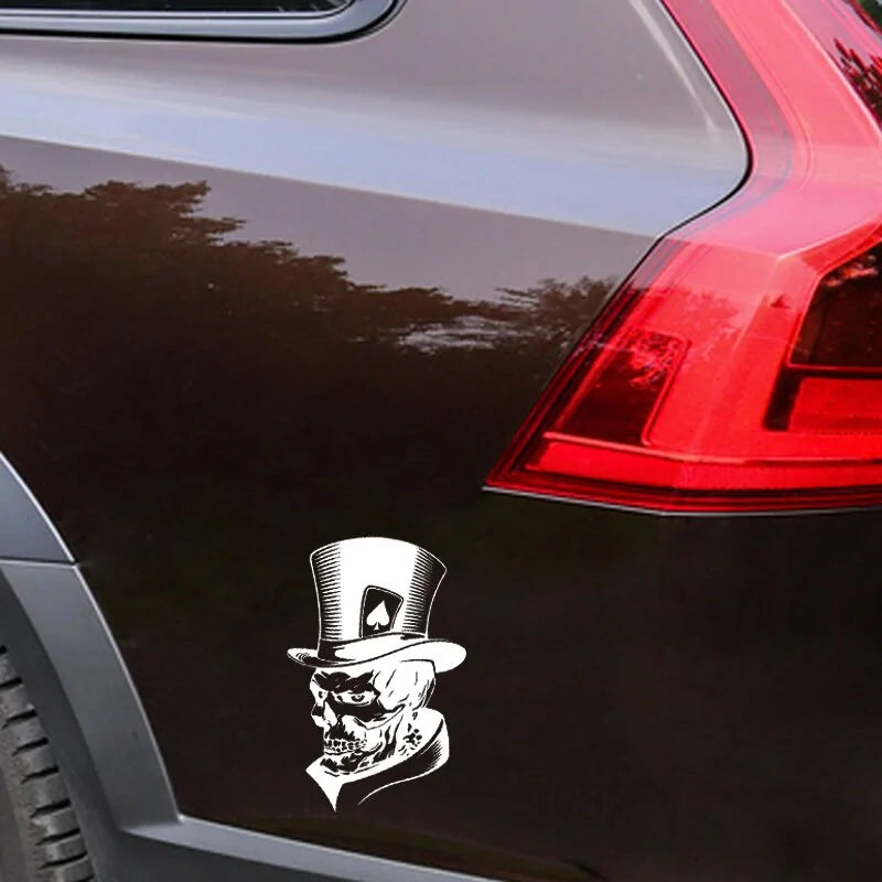 Lovely Joker Skeleton Skull Car Decal