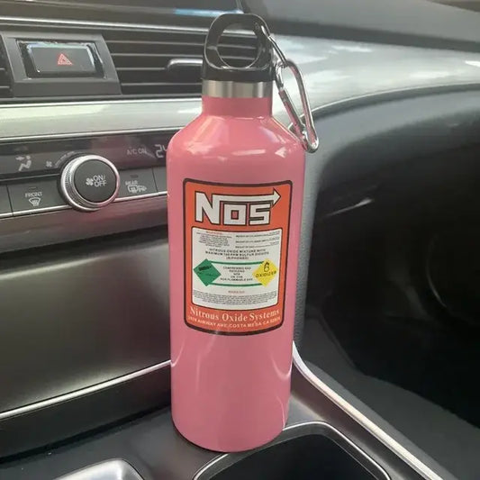 Car NOS Nitrogen Water Bottle  Pink