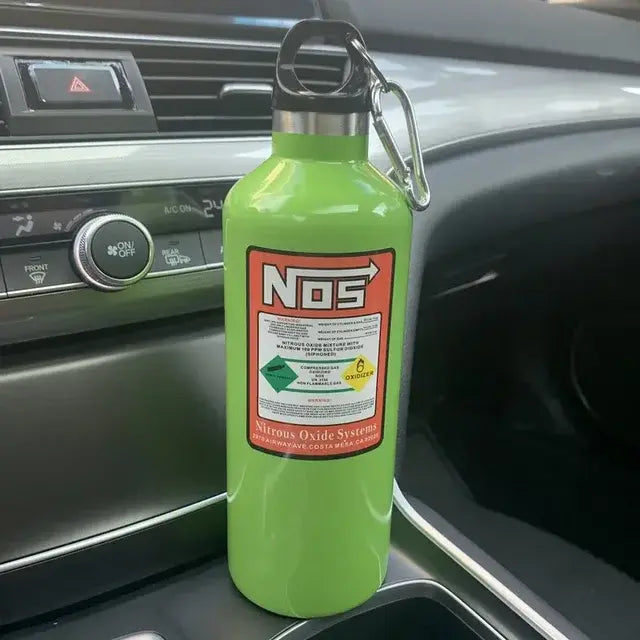 Car NOS Nitrogen Water Bottle  Green