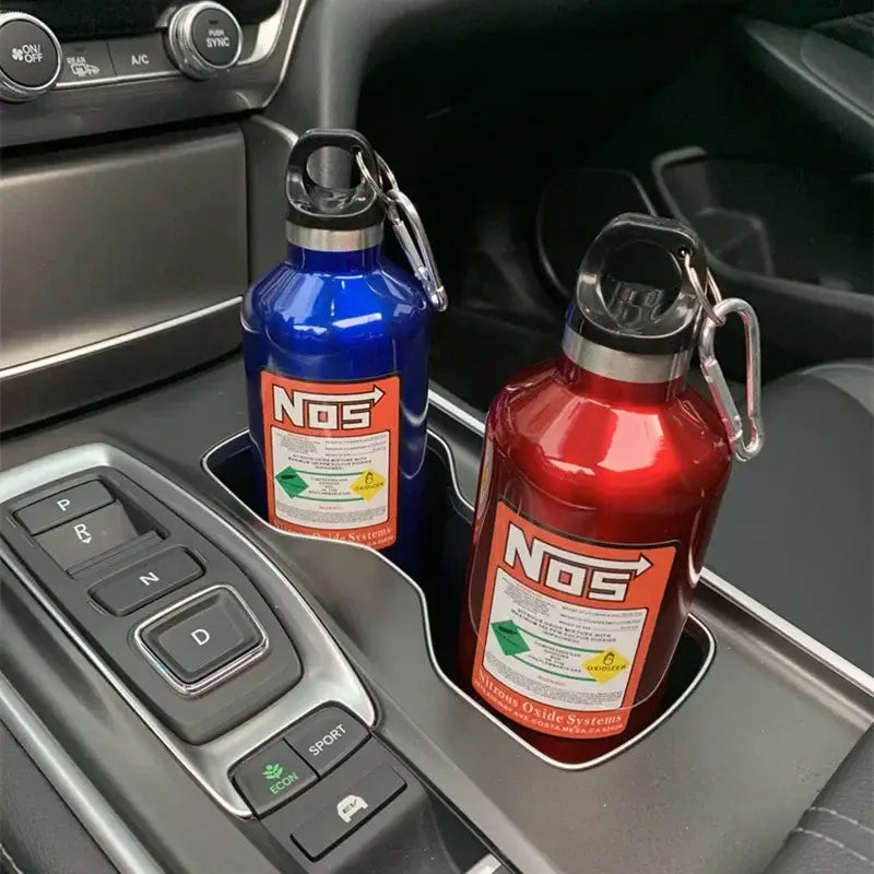 Car NOS Nitrogen Water Bottle  Blue