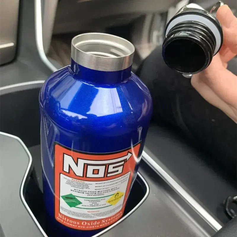 Car NOS Nitrogen Water Bottle  Blue